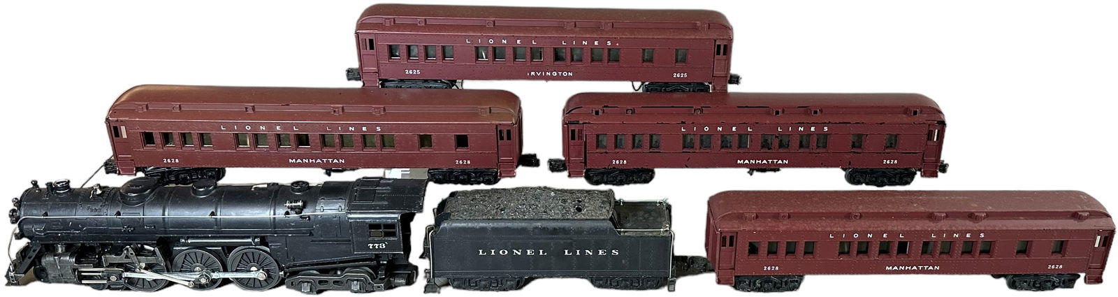 LIONEL 773 HUDSON LOCOMOTIVE AND MADISON CARS (1 of 5)