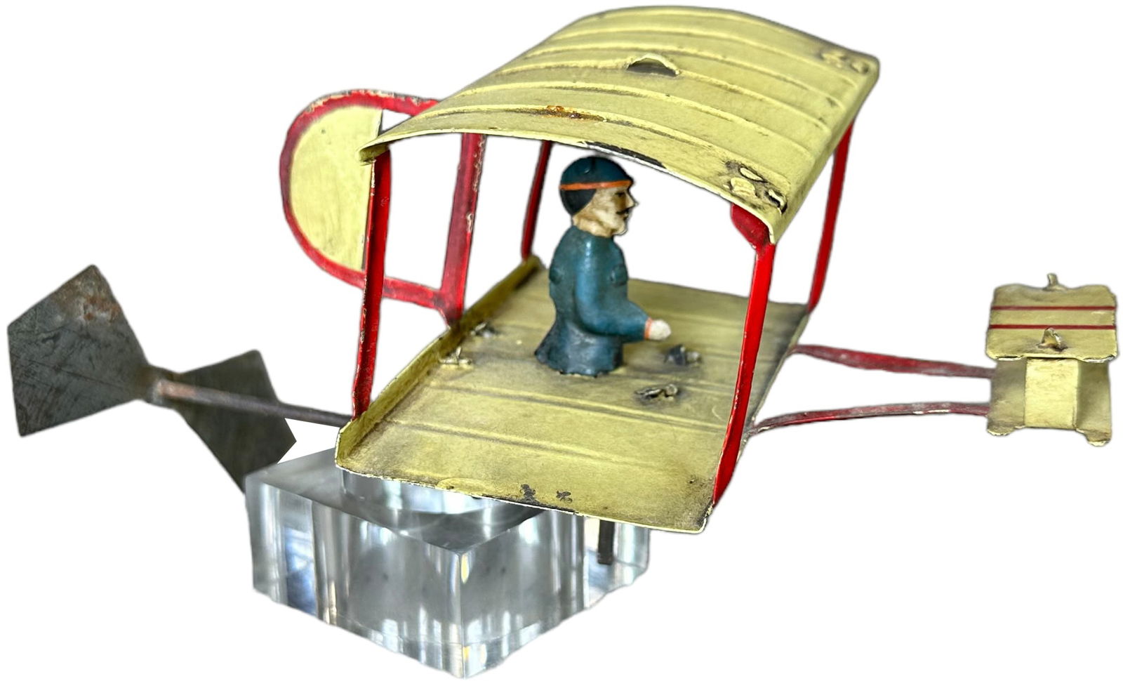 SMALL FISCHER BI-WING AIRPLANE (1 of 7)