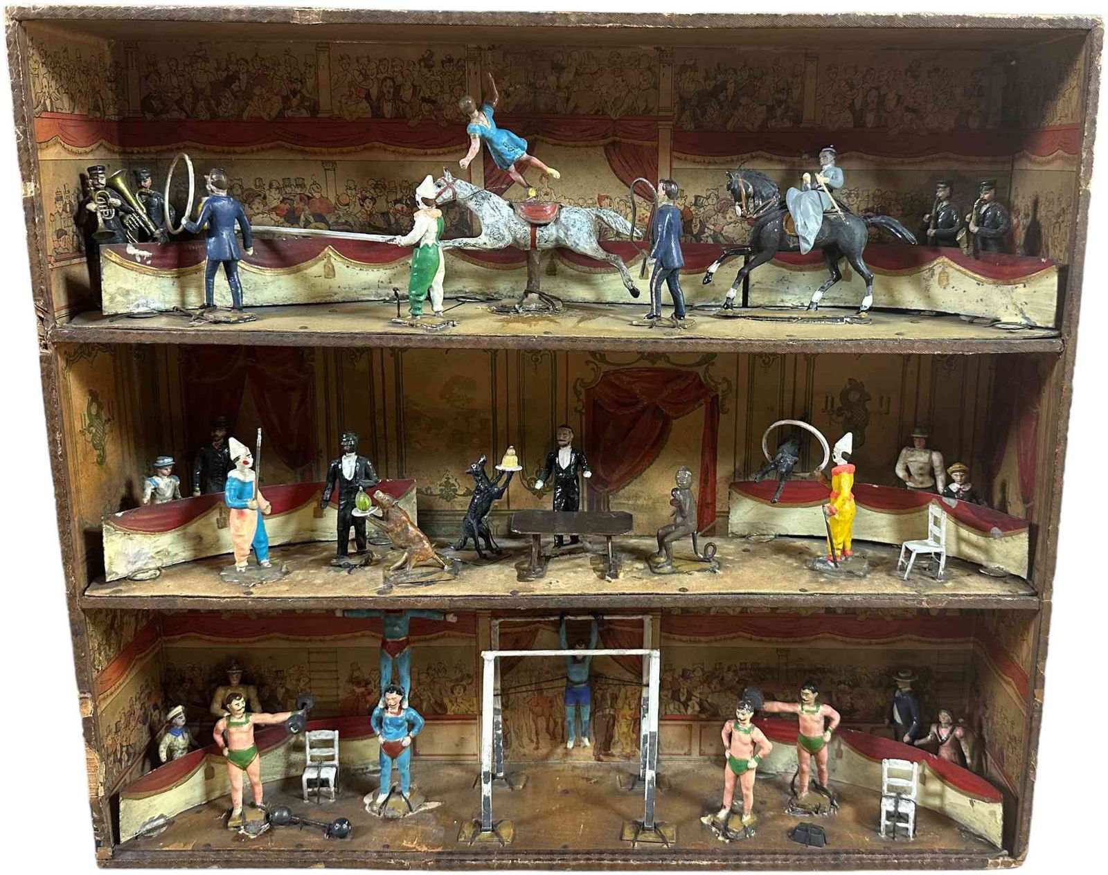 BOXED MIGNOT THREE TIER CIRCUS SET (1 of 9)