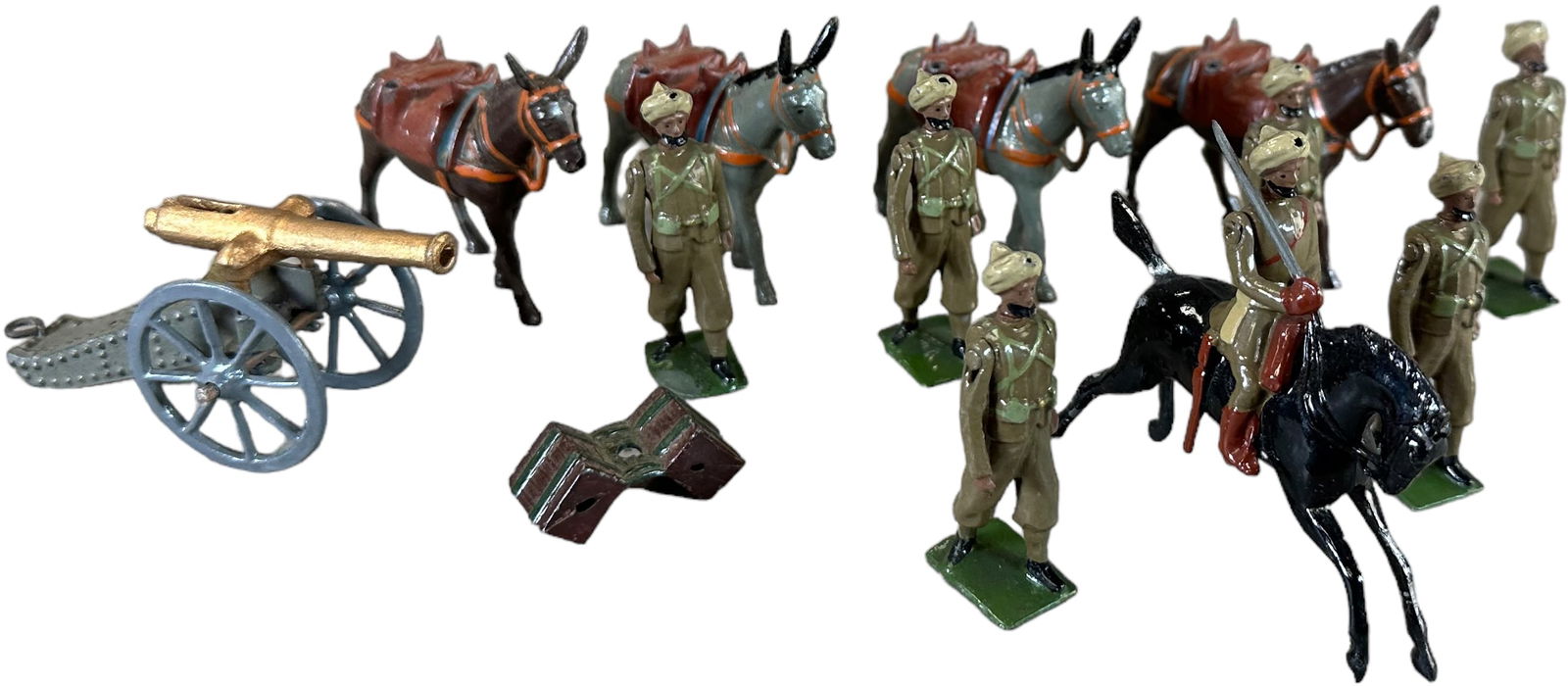 BRITAINS VERY RARE SET #1903 INDIAN ARMY MOUNTAIN (1 of 5)