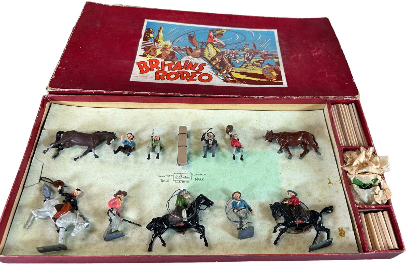 BRITAINS RARE SET #2043 RODEO (1 of 6)