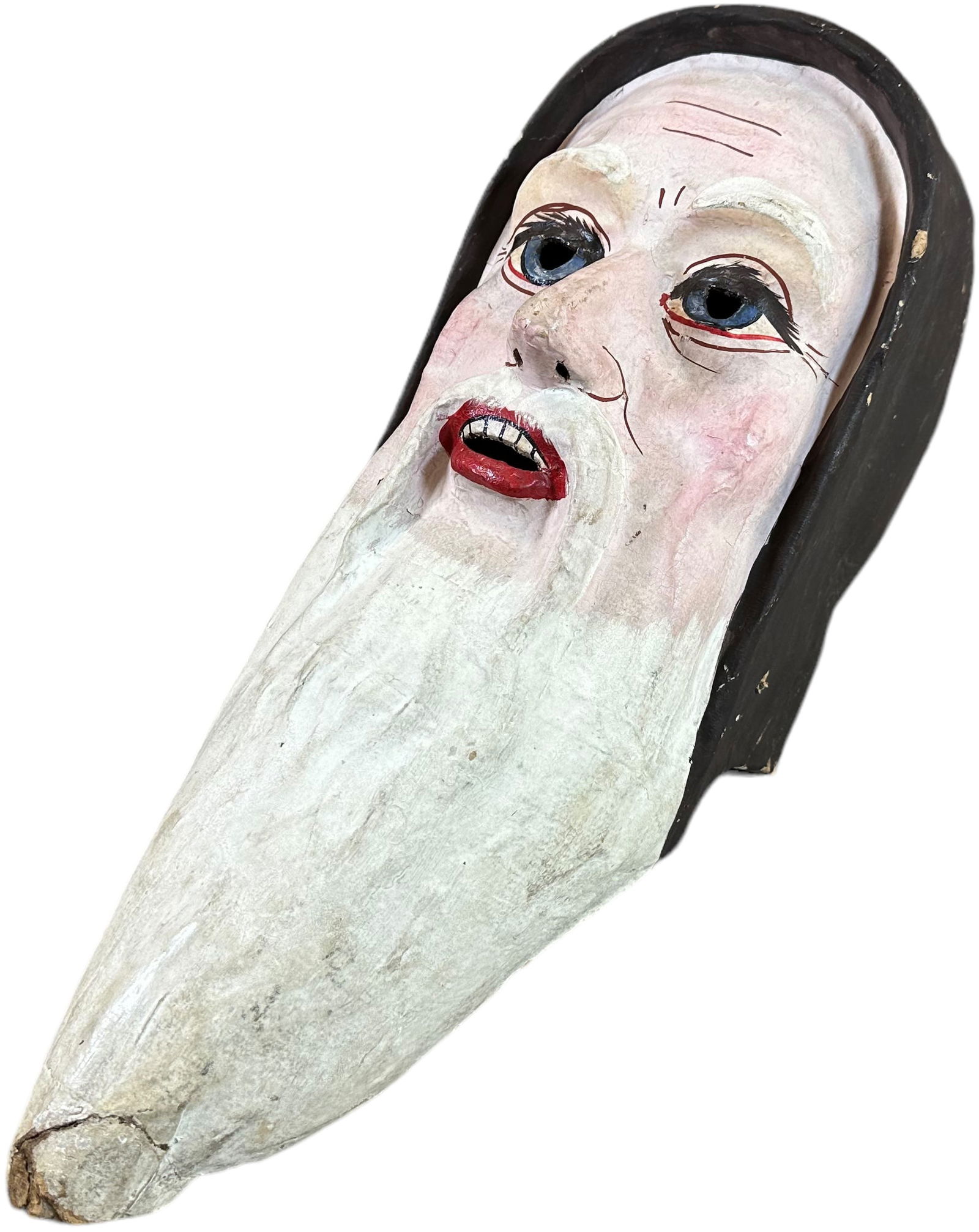 LARGE PAPER MACHE SANTA MASK (1 of 6)
