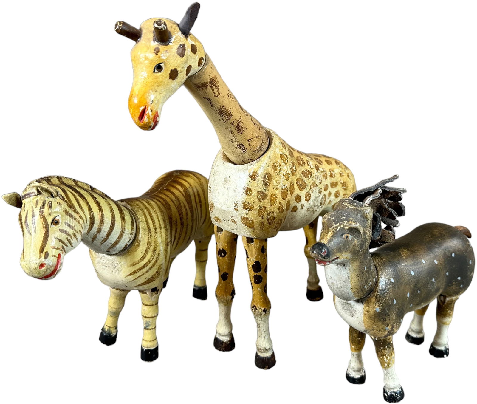 THREE SCHOENHUT FIGURES (1 of 6)