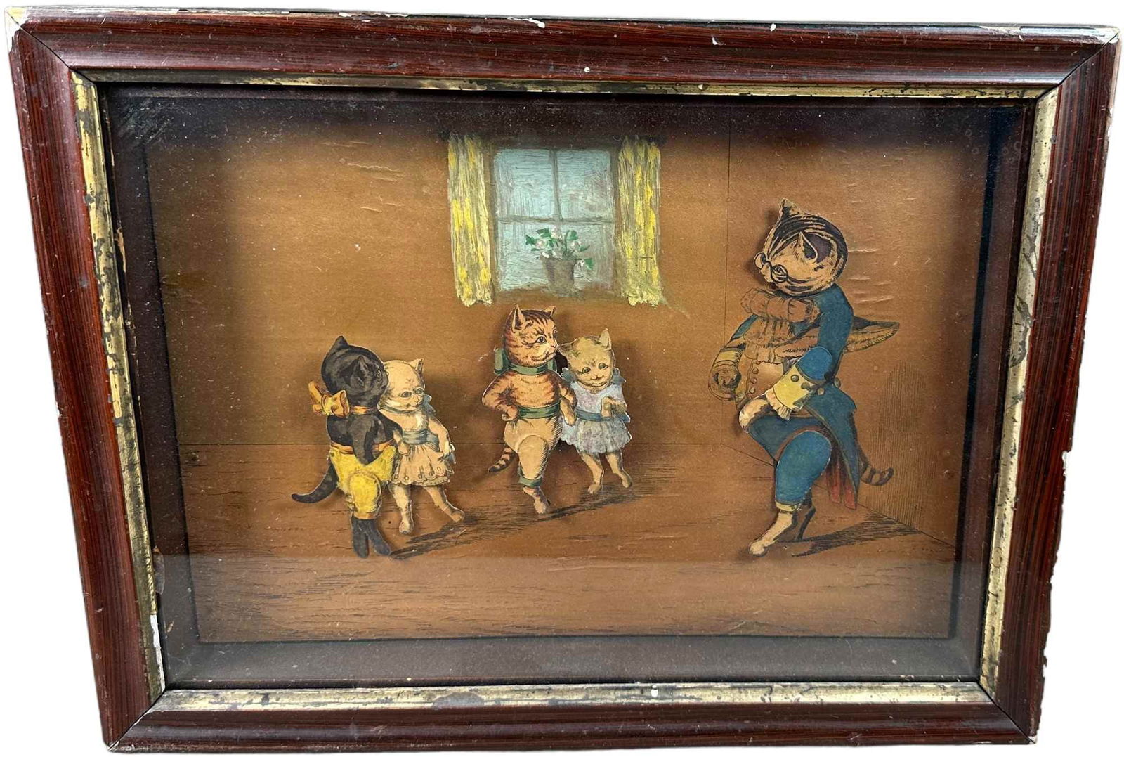 GERMAN CAT DANCING SCHOOL MOVING PICTURE AUTOMATON (1 of 4)