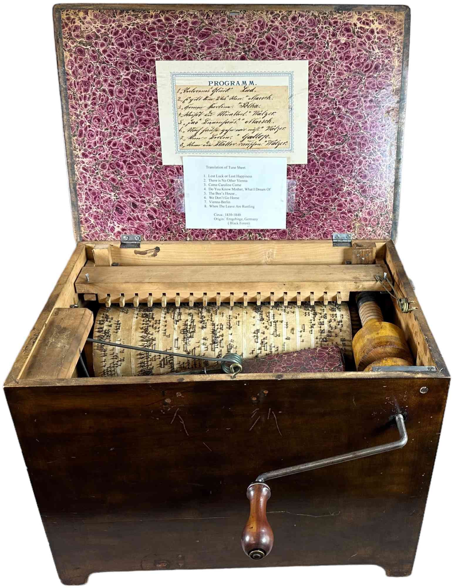 GERMAN PARLOR BARREL ORGAN (1 of 11)