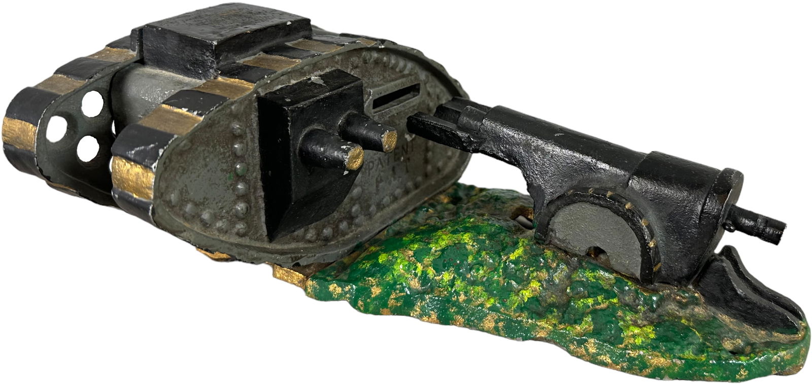 STARKIES TANK & CANNON MECHANICAL BANK (1 of 5)