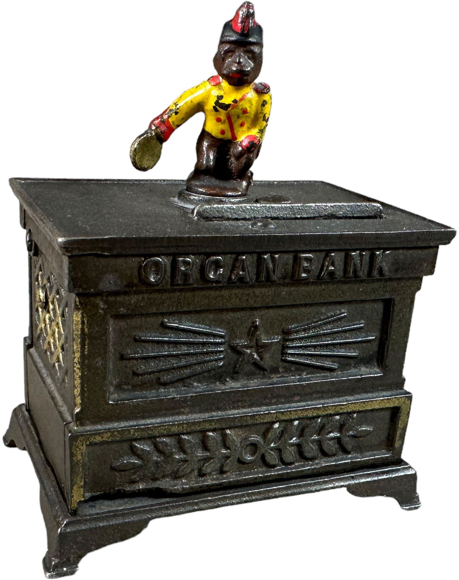 MINIATURE ORGAN BANK MECHANICAL BANK (1 of 5)