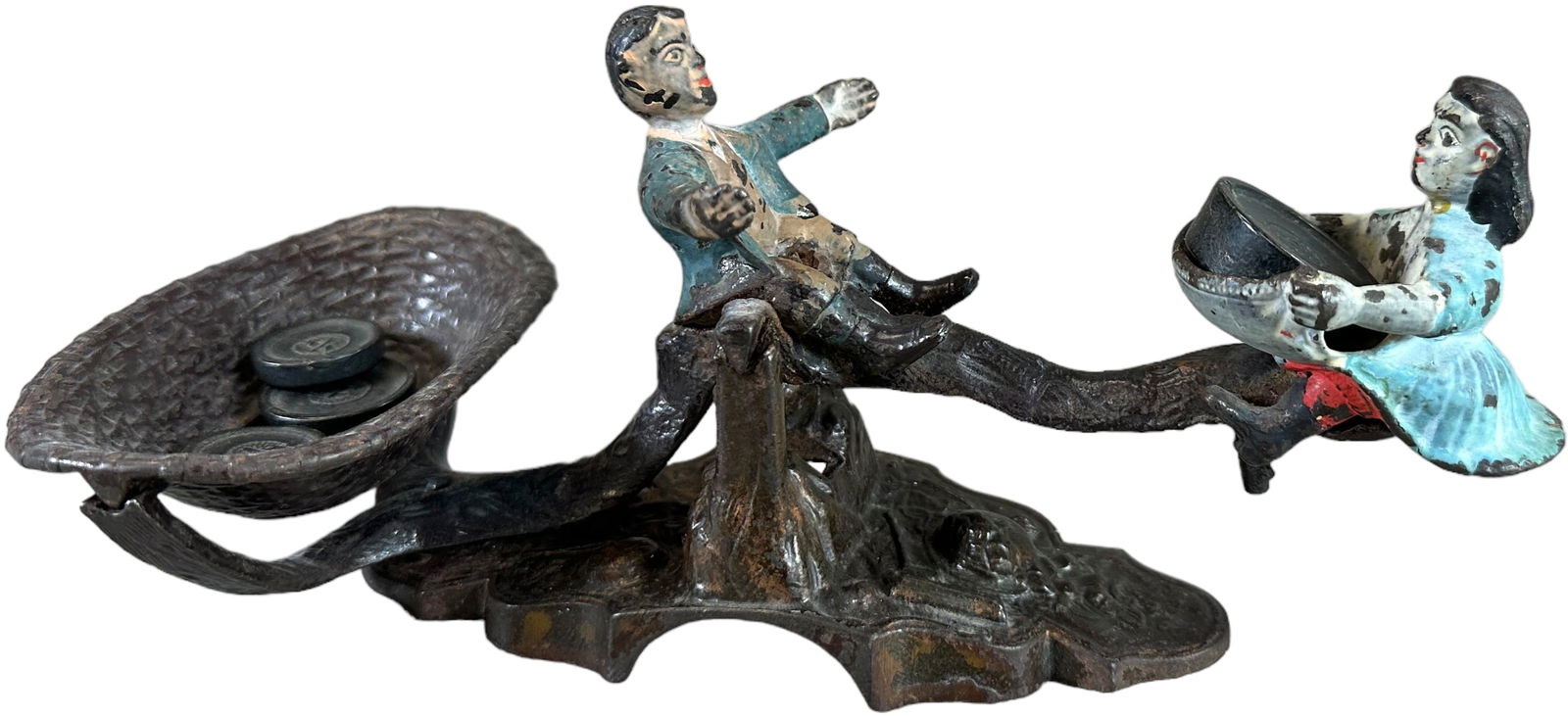 IVES CAST IRON PENNY CANDY SCALE (1 of 5)