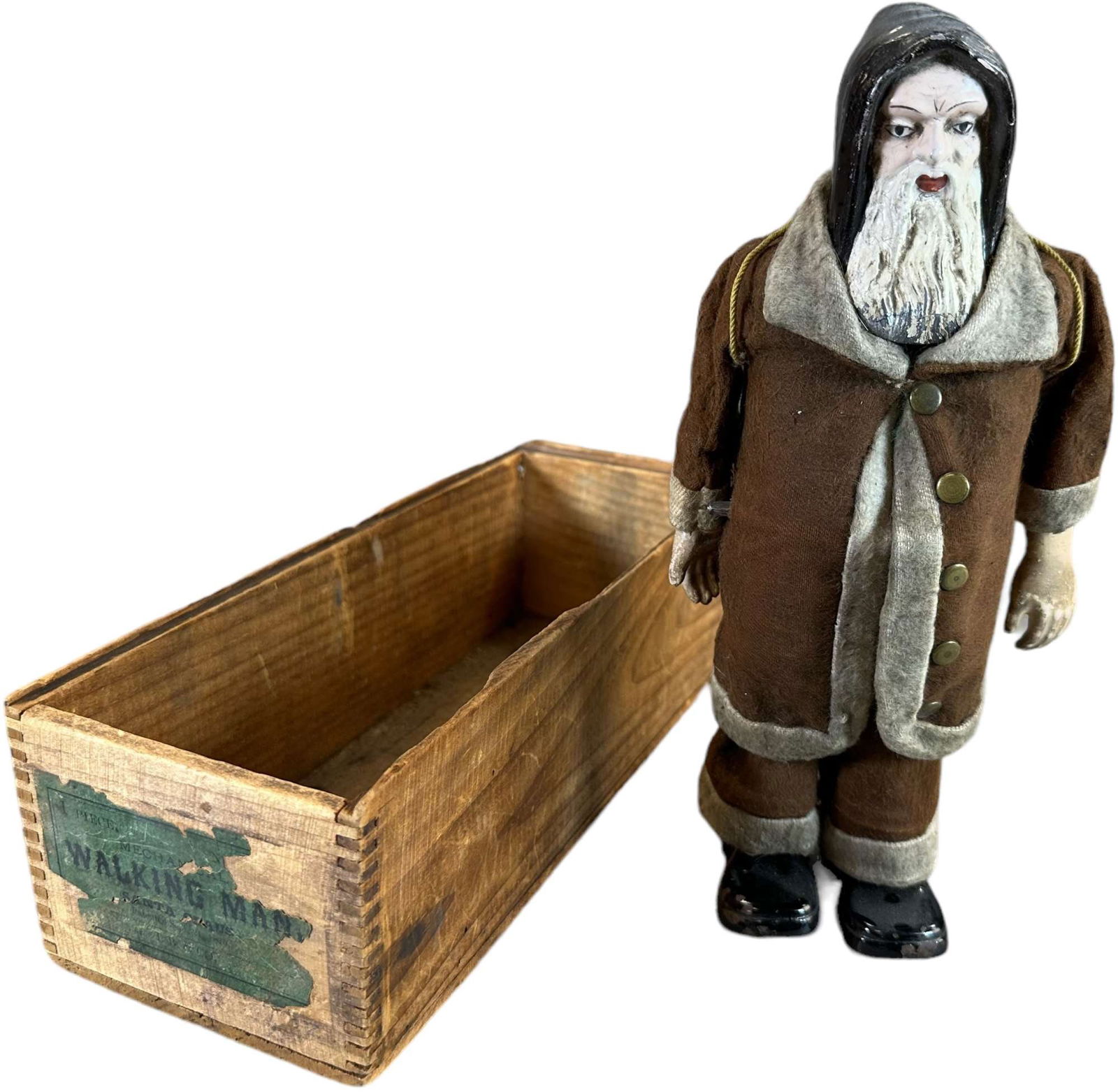 BOXED IVES SANTA CLAUS WALKER (1 of 8)