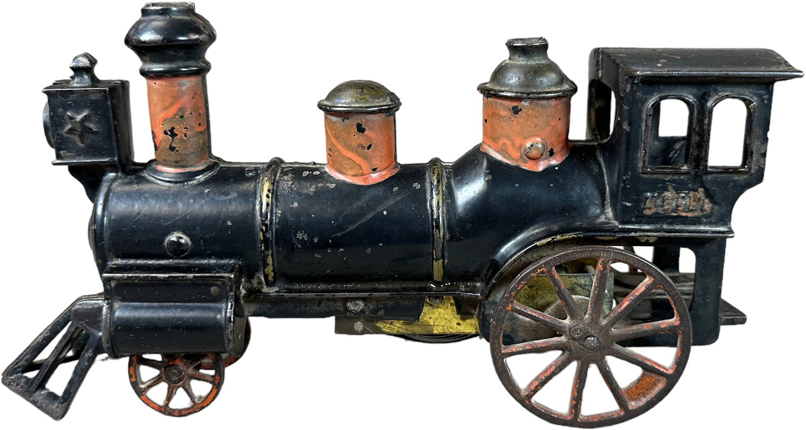 RARE CAST IRON CLOCKWORK MOGUL LOCOMOTIVE (1 of 5)