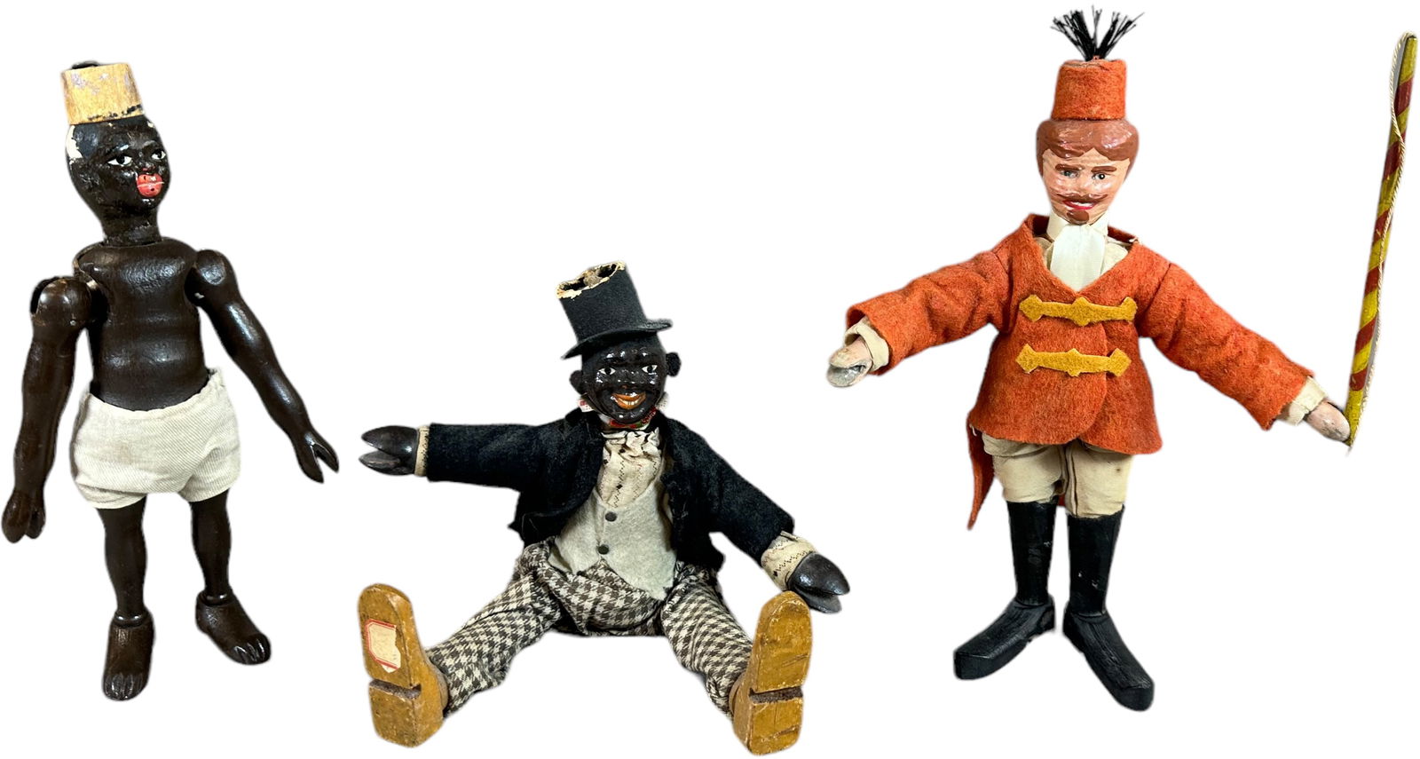 THREE SCHOENHUT CIRCUS FIGURES (1 of 5)