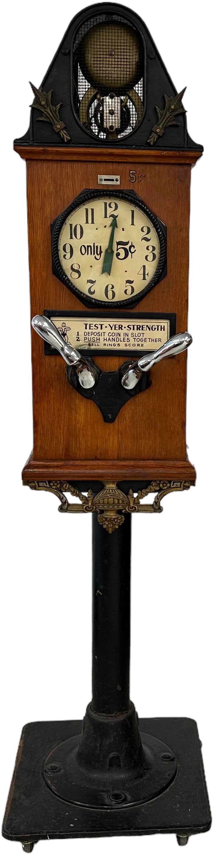 5-cent STRENGTH TEST ARCADE MACHINE (1 of 13)