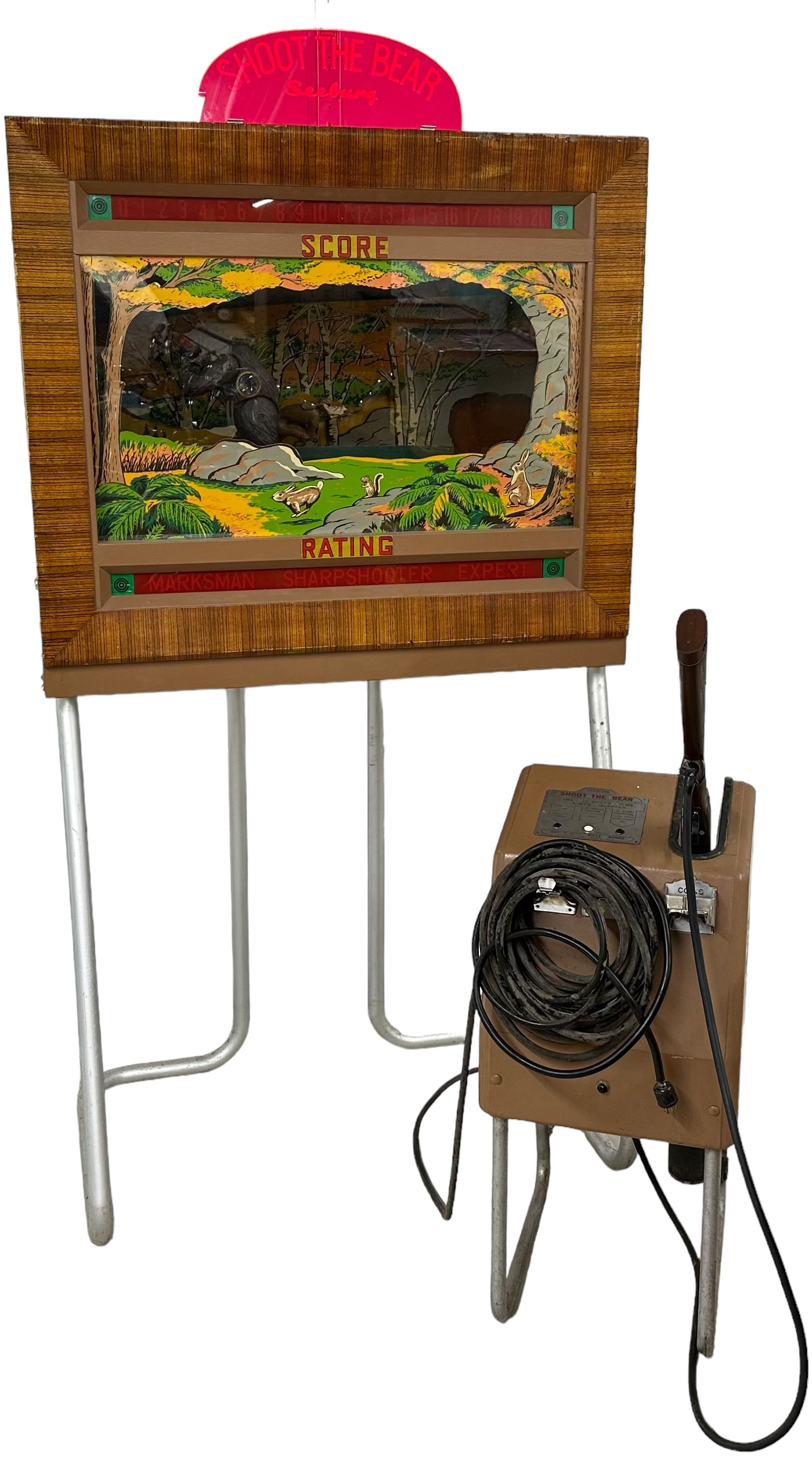 SEEBURG SHOOT THE BEAR ARCADE GAME (1 of 16)