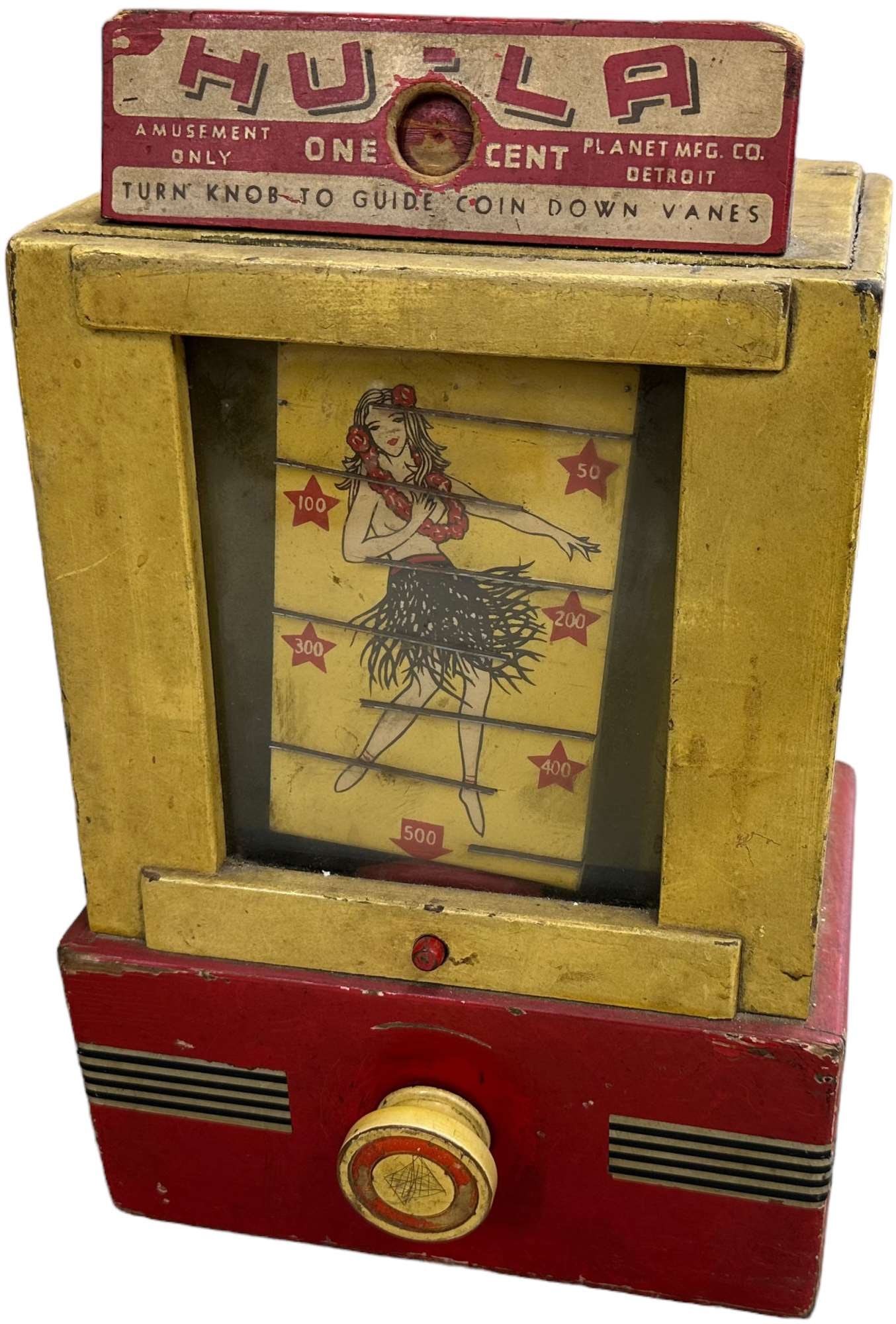 1-cent HULA AMUSEMENT ARCADE GAME (1 of 8)