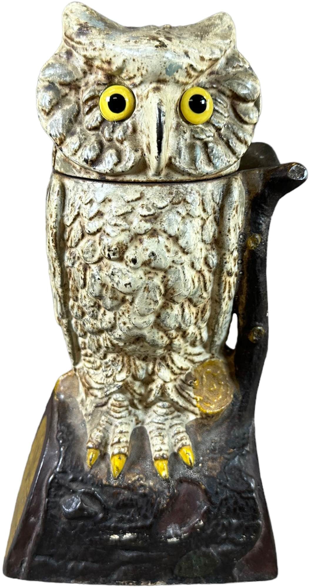 OWL TURNS HEAD MECHANICAL BANK (1 of 6)