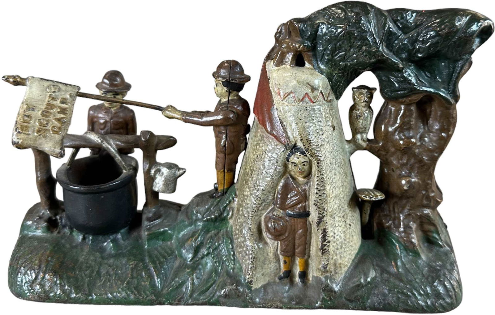 BOY SCOUT MECHANICAL BANK (1 of 8)