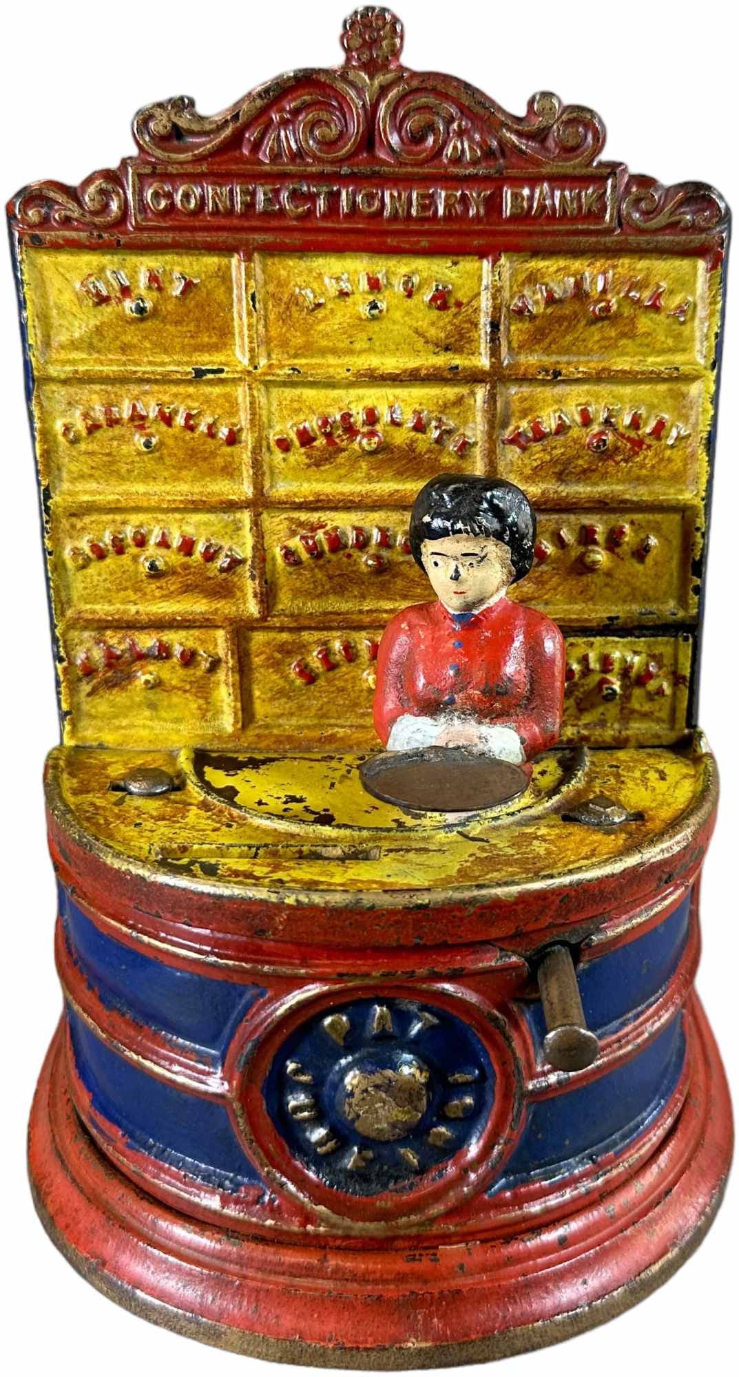 CONFECTIONARY BANK MECHANICAL BANK (1 of 8)