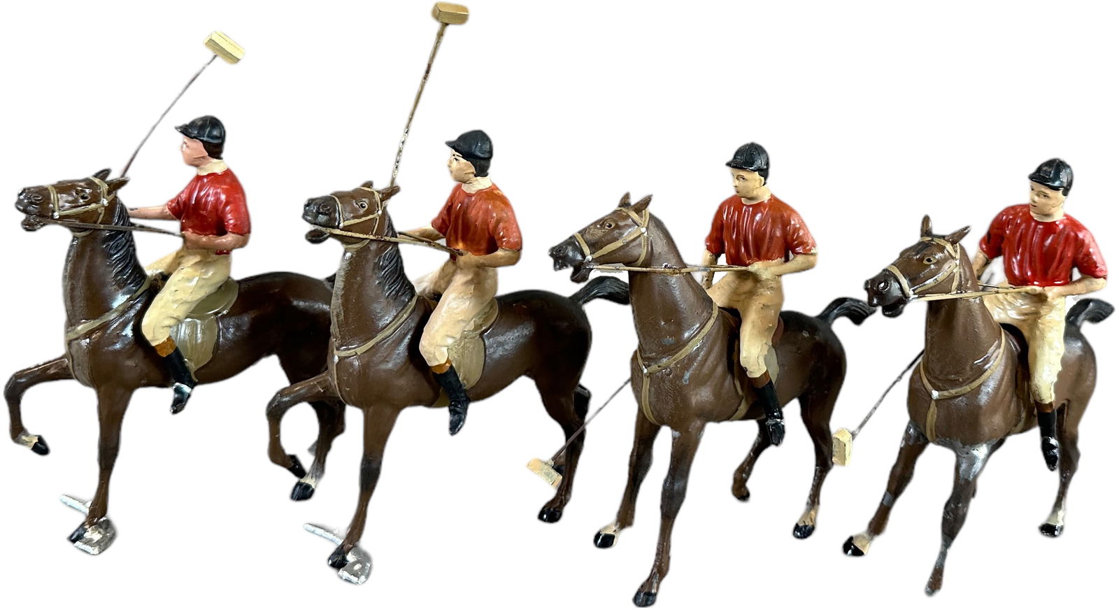 FOUR LARGE HEYDE POLO PLAYERS (1 of 5)