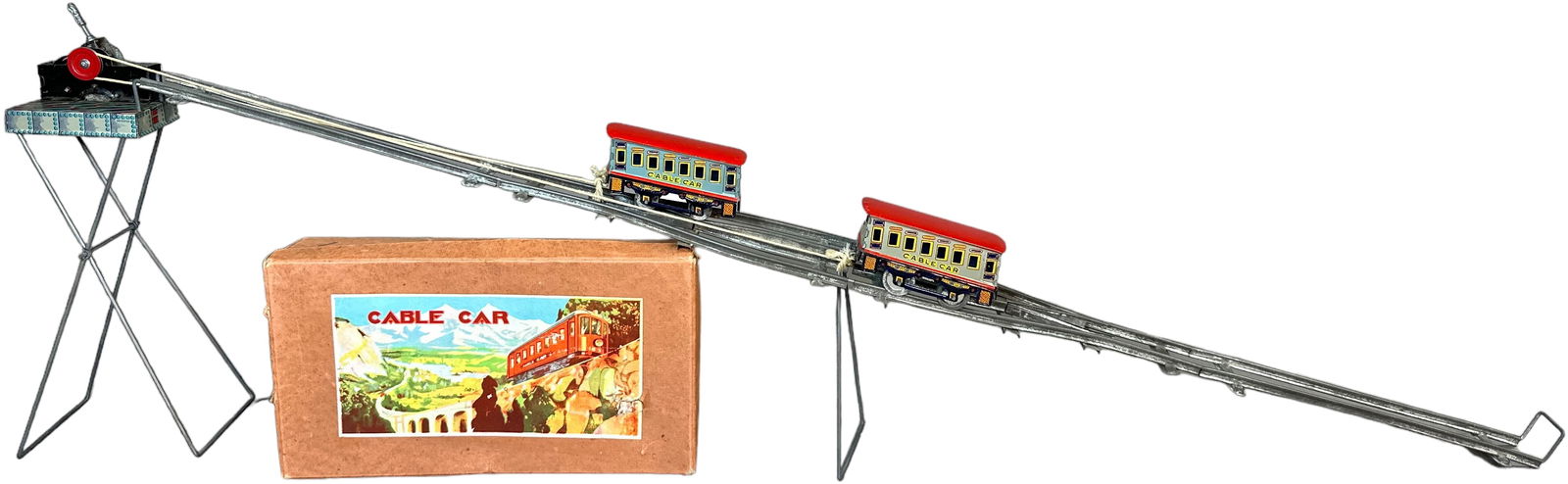 BOXED YAMADA JAPAN CABLE CAR SET (1 of 6)
