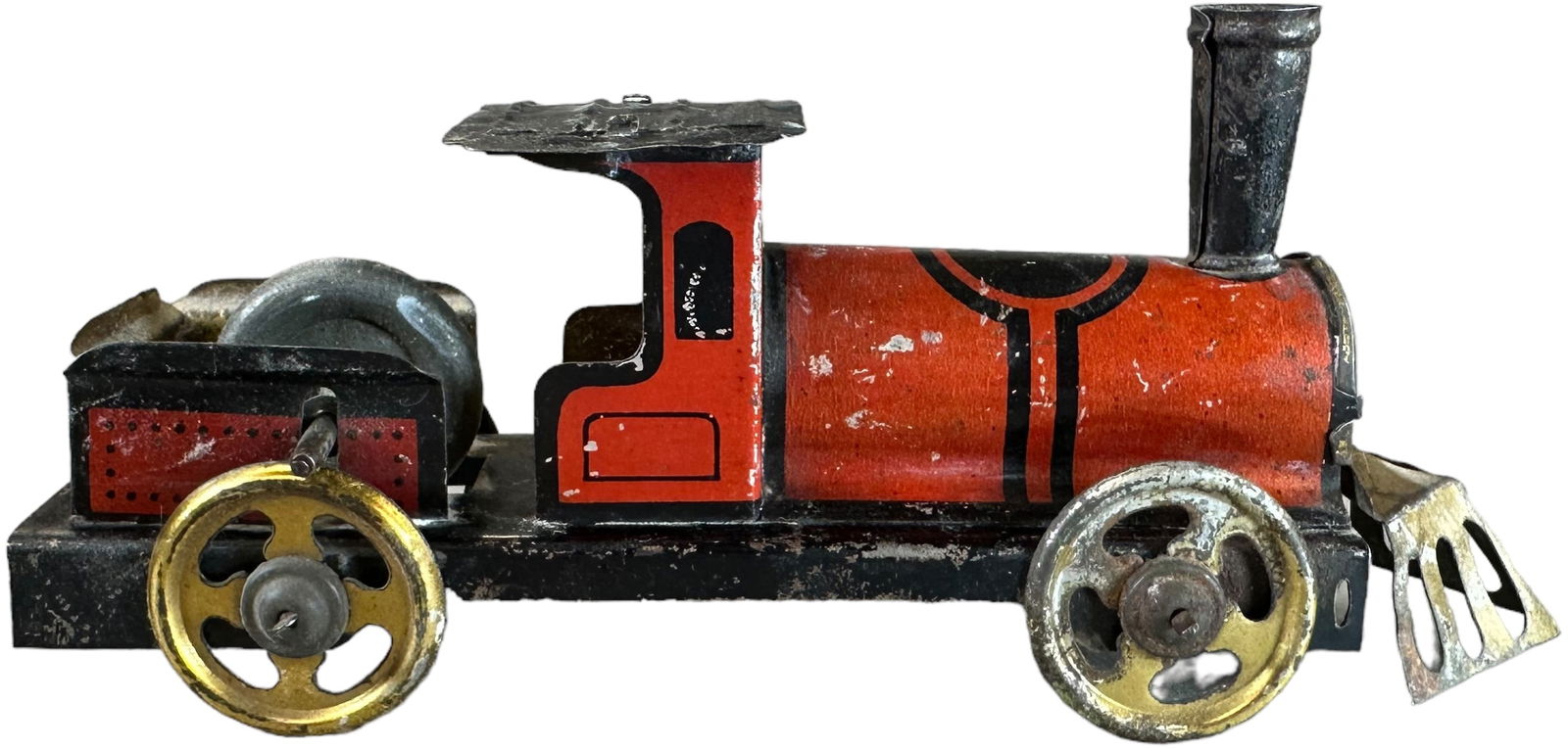 FLYWHEEL COW CATCHER LOCOMOTIVE PENNY TOY (1 of 8)