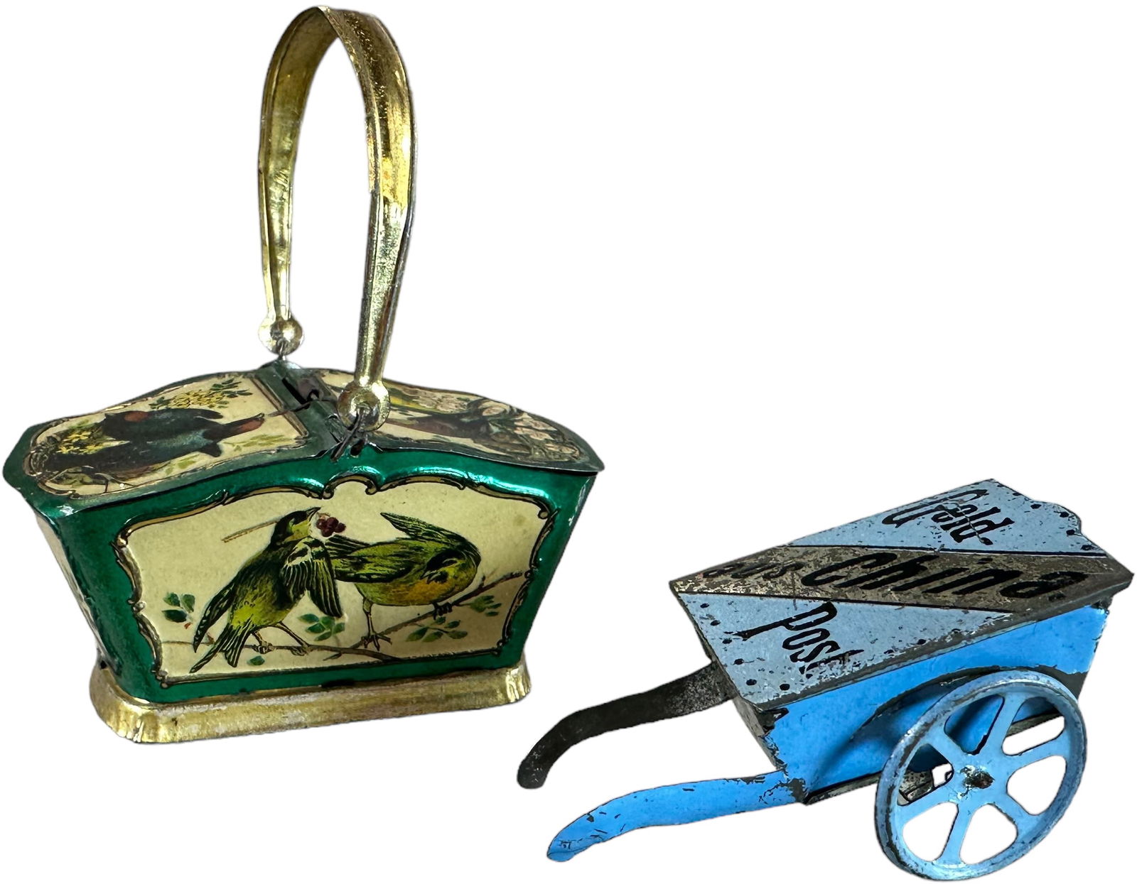 DETAIL LITHO BASKET AND WAGON PENNY TOYS (1 of 6)