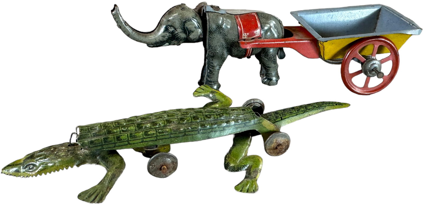NODDING ELEPHANT & ALLIGATOR PENNY TOYS (1 of 5)