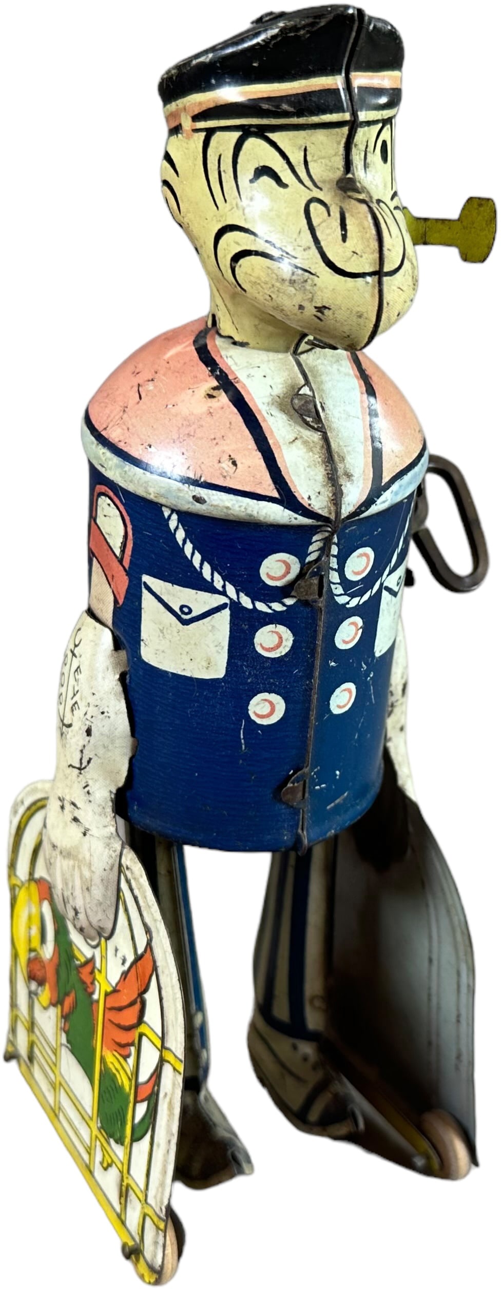 MARX POPEYE CARRYING PARROT CAGES: 370. MARX POPEYE CARRYING PARROT CAGES | 8" h. | (Very Good Condition) | $150 - $300