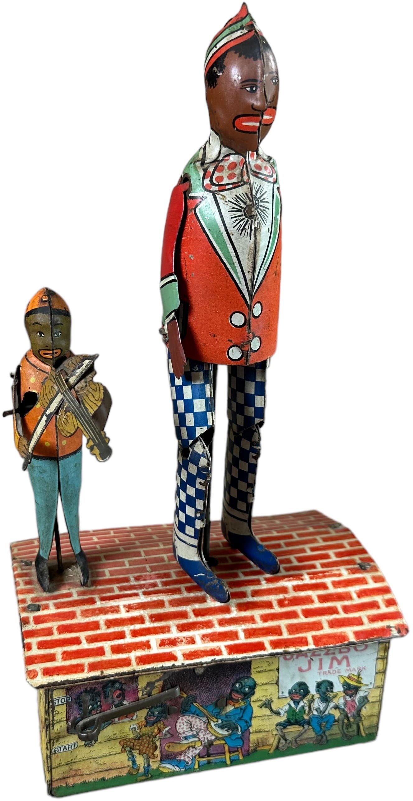 UNIQUE ART JAZZBO JIM W/ VIOLIN PLAYER (1 of 6)