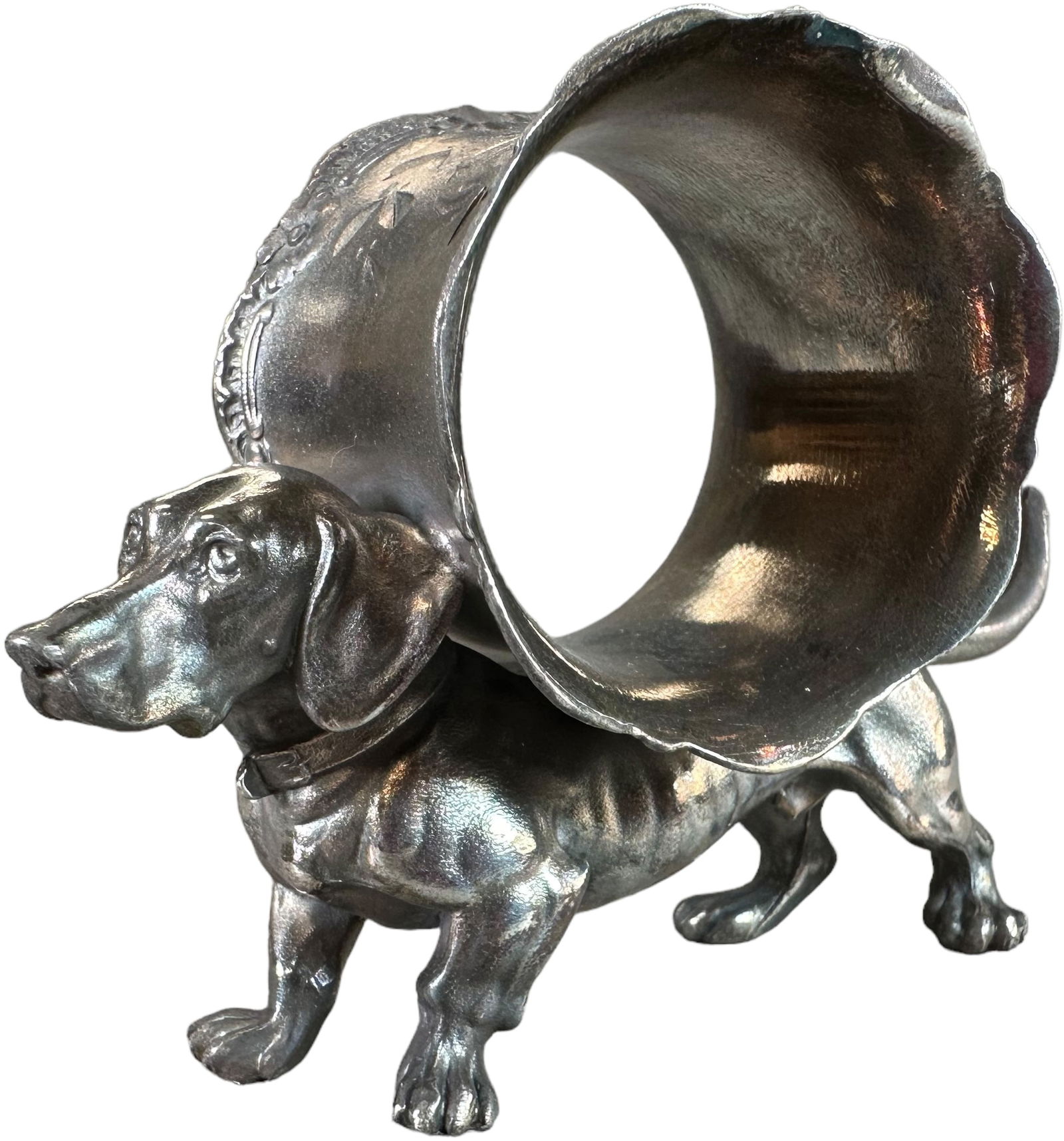 DASCHUND VICTORIAN FIGURAL NAPKIN RING (1 of 7)