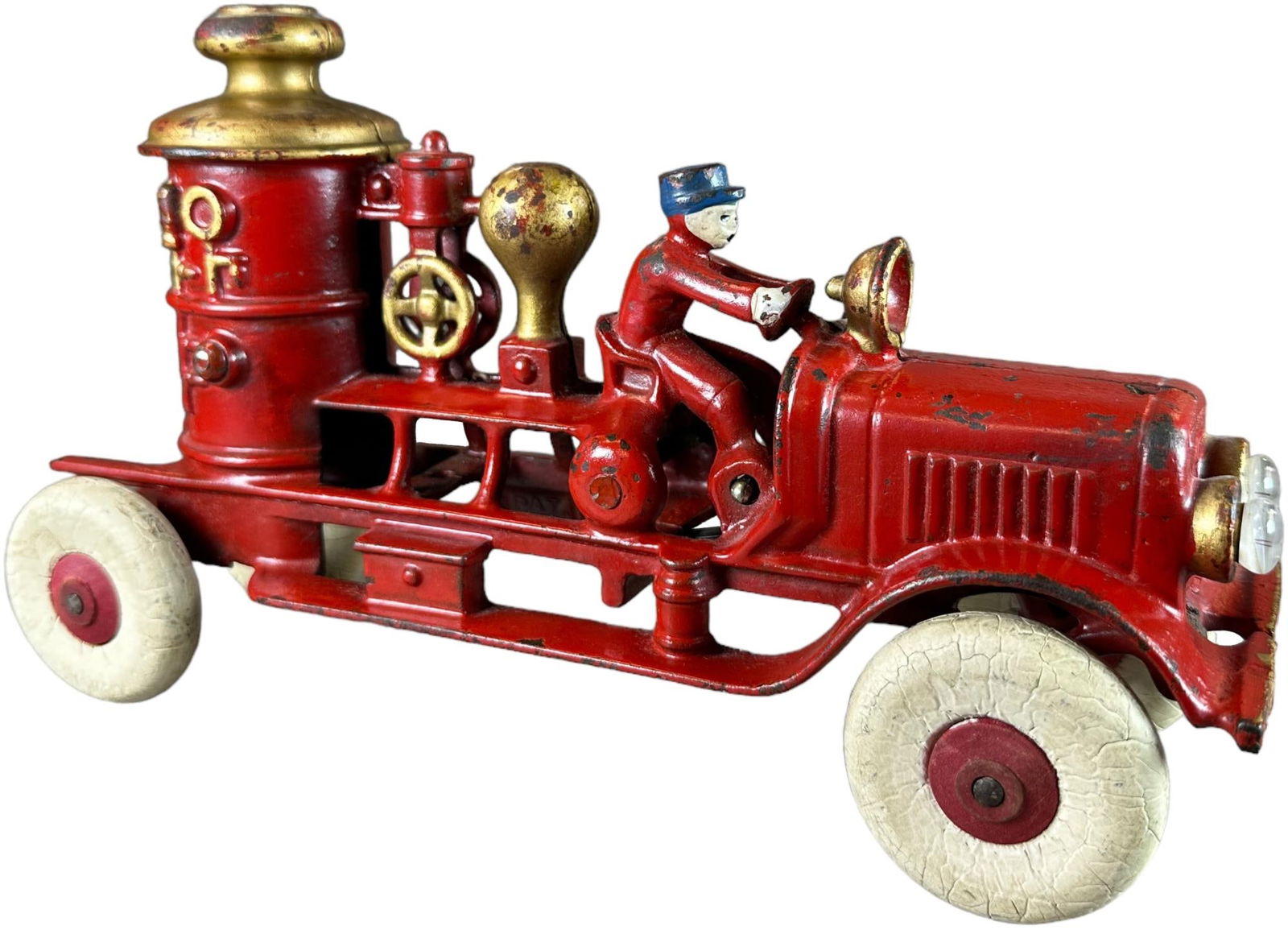 HUBLEY FIRE PUMPER W/ ELECTRIC HEADLIGHTS (1 of 5)