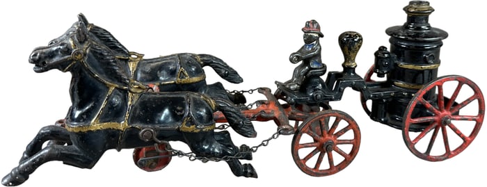IVES HORSE DRAWN FIRE PUMPER