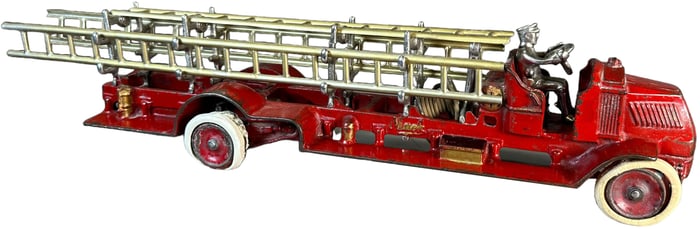 LARGE ARCADE MACK LADDER TRUCK