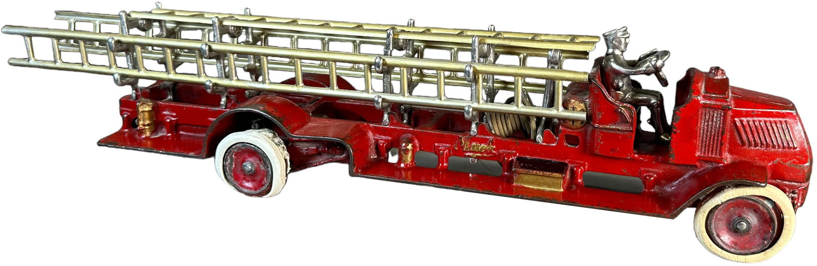 LARGE ARCADE MACK LADDER TRUCK (1 of 7)