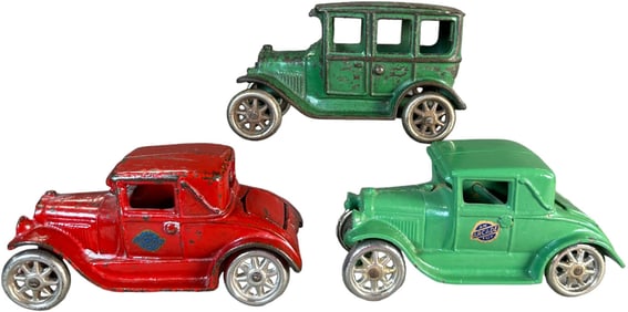 THREE ARCADE FORD AUTOMOBILES