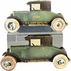 BIRCHCRAFT CHEVY COUPE ADVERTISING DISPLAYS