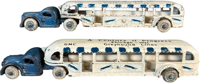 TWO ARCADE 1933 CENTURY OF PROGRESS BUSES