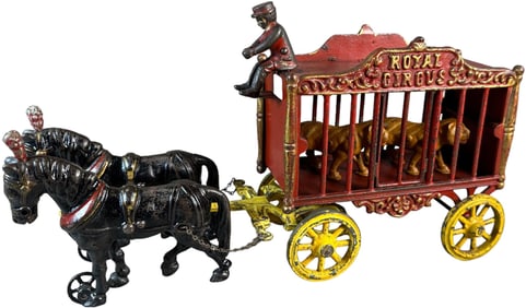 HUBLEY ROYAL CIRCUS TIGER CAGE WAGON