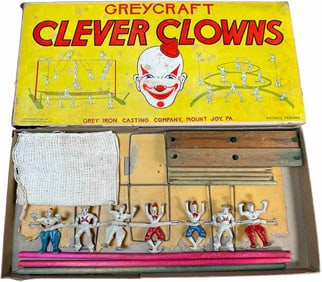 BOXED GREYCRAFT CLEVER CLOWNS FIGURES SET