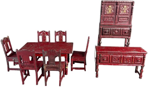 ARCADE NINE PIECE DINING ROOM SET