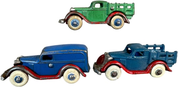 THREE ARCADE TAKE APART CARS