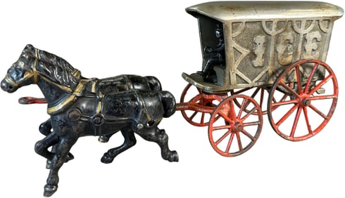 HUBLEY TWO HORSE ICE WAGON