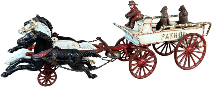 DENT HORSE DRAWN FIRE PATROL WAGON