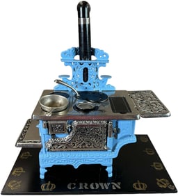 CROWN CAST IRON MINIATURE CHILDS STOVE