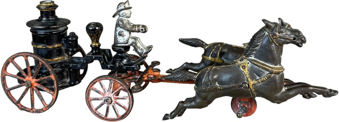 IVES HORSE DRAWN FIRE PUMPER