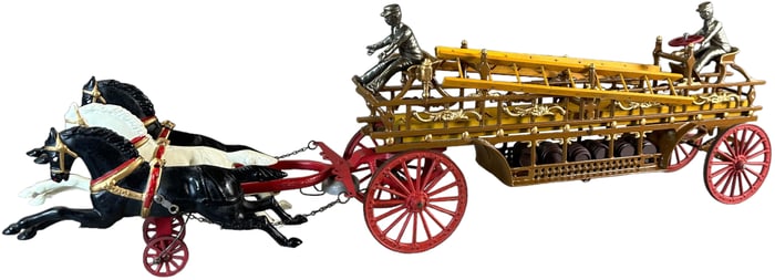 LARGE DENT HOOK & LADDER WAGON