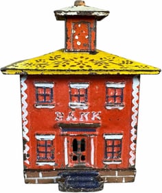 LARGE STENCILED ROOF CUPOLA STILL BANK