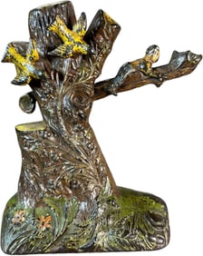 BOY ROBBING BIRDS NEST MECHANICAL BANK