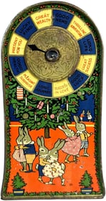 LUCKY WHEEL MONEY BOX MECHANICAL BANK