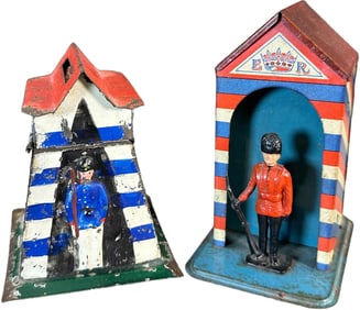 TWO ENGLISH SENTRY GUARD HOUSE STILL BANKS