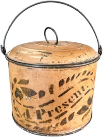 STEVENS & BROWN AMERICAN TIN PRESENT PAIL